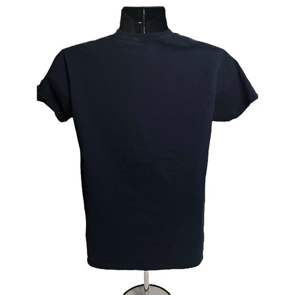 Disney Donald Duck T-shirt in a Santa hat Top of the Naughty List Navy Medium - Picture 2 of 10